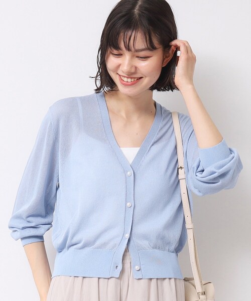 パールアクセントシアーカーディガン Vin｜パールアクセントシアーカーディガン | Rakuten Fashion