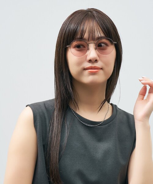 サングラス 「WEB限定」Zoff｜UNITED ARROWS オーバル型 調光 サングラス｜紫外線でレンズの色が変わる｜ユナイテッドアローズ｜チタン | UNITED ARROWS | 13