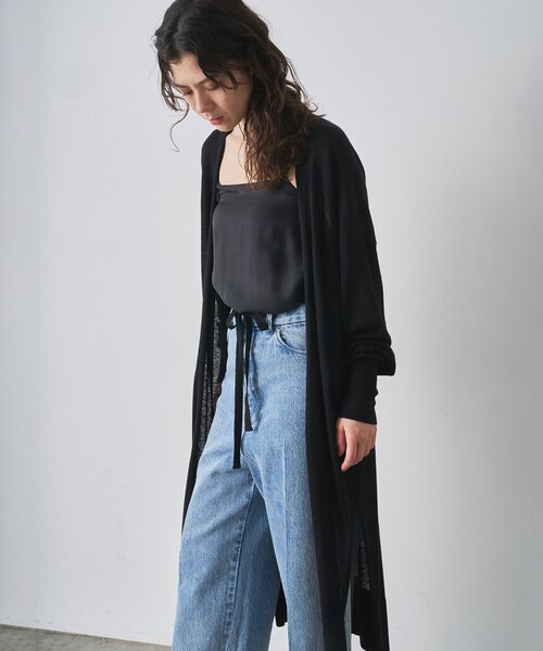 Whim Gazette（ウィム ガゼット） カーディガン リネンシルクロング