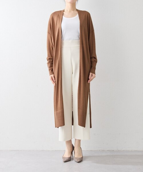 Whim Gazette（ウィム ガゼット） カーディガン リネンシルクロング