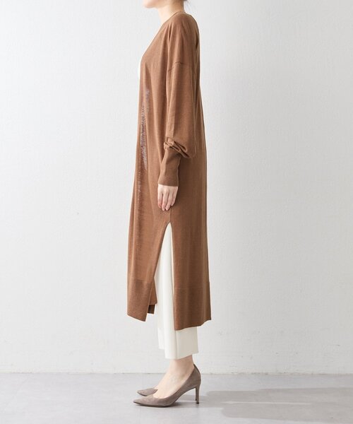 Whim Gazette（ウィム ガゼット） カーディガン リネンシルクロング