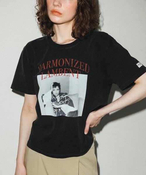 tシャツ 「WEB限定」RECORDSガーメントダイTシャツ レディース