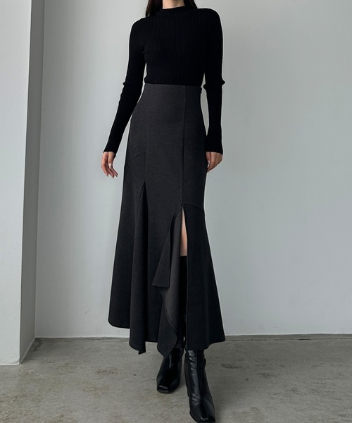 【Miiie23】ELLE EN NOIR ハイウエストスカートスーツ 黒 Miiie23】ELLE EN NOIR ハイウエストスカートスーツ 黒 Miiie23】ELLE