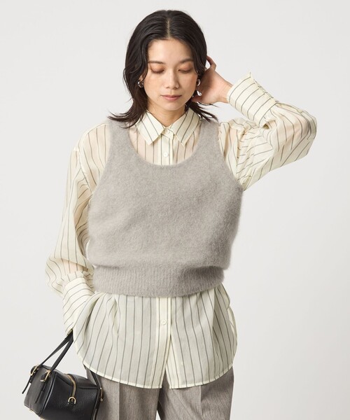 ブラウス シャツ 「結論シリーズ」ミルフィーユデイリーシャツ レディース green label relaxing ブラウス シャツ 「結論シリーズ
