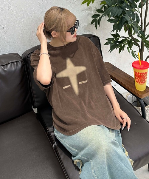 「sedacle」 7分袖Tシャツ MEDIUM ブラック メンズ