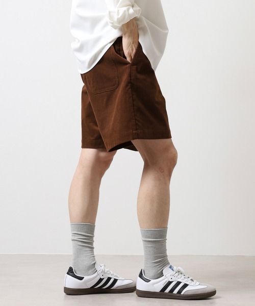 マルチサイズ パンツ コーデュロイワイドショーツ メンズ | FUNALIVE | 21