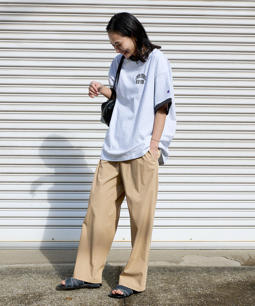 ☆ JOURNAL STANDARD リネンナイロンストレッチ テーパードパンツ 撥水/接触冷感/洗える/UVカット】リネンナイロンストレッチ