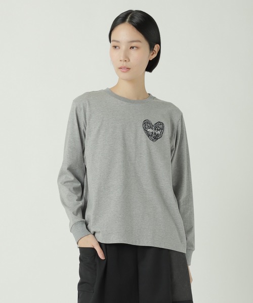 ZUCCa ハートLOGOスウェット トレーナー ZUCCa トレーナー スウェット (S)ハートロゴT / レディース