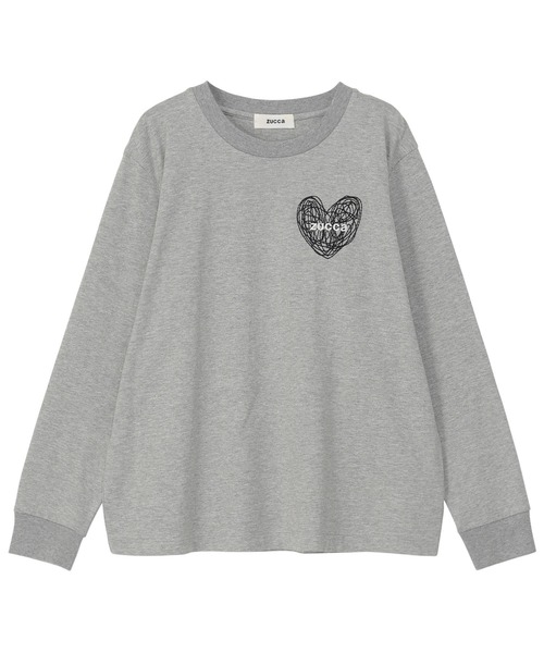 ZUCCa ハートLOGOスウェット トレーナー ZUCCa トレーナー スウェット (S)ハートロゴT / レディース