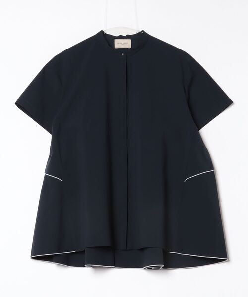 UNITED ARROWS ネイビー 半袖ブラウス FREE UNITED ARROWS 「UNITED ARROWS」 半袖ブラウス FREE ネイビー