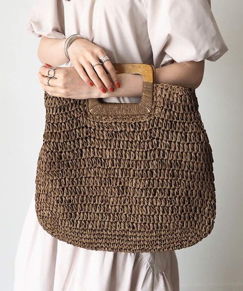 「Riberry」 かごバッグ FREE ブラウン レディース_画像9