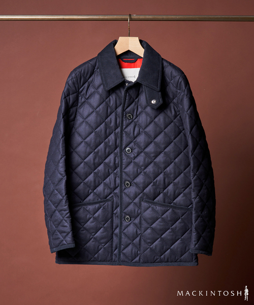 マッキントッシュ ウールライナー付 ブルゾン ハンティングジャケット 黒 M MACKINTOSH LONDON MEN｜マッキントッシュのコート・アウターを