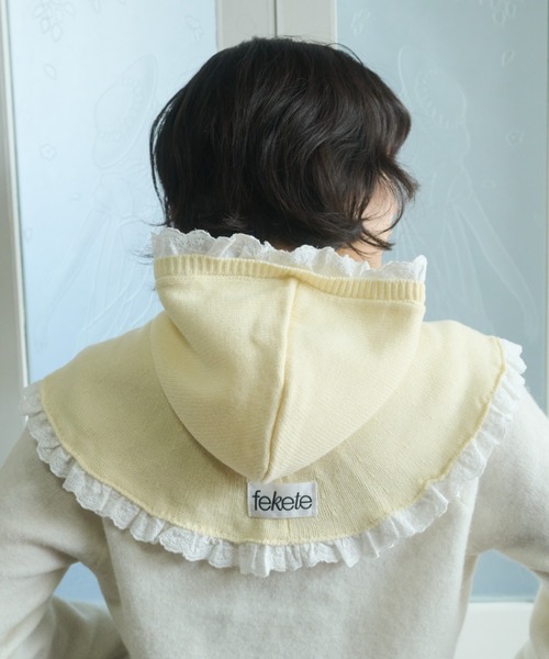 fekete リボン バラクラバ FEKETE（フェケテ）の「ribbon balaclava / リボンバラクラバ（ニット