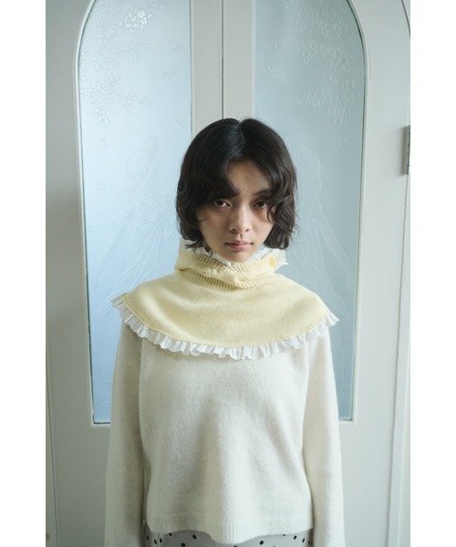 FEKETE（フェケテ） ニット帽 ニットキャップ cotton lace frill