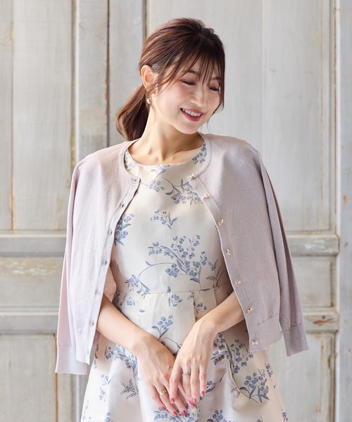 r5471 ローズティアラ RoseTiara ショート丈ニットカーディガン Rose Tiara - r5471 ローズティアラ RoseTiara ショート丈ニット