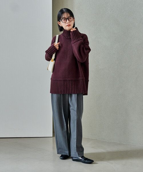 lilimeek リリミーク　袖ボリュームタートルニット FREAK'S STORE（フリークスストア） ニット セーター 限定展開