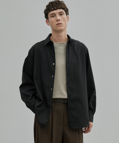 未使用品 UNITED TOKYO グレー ウールシャツ UNITED TOKYO（ユナイテッドトウキョウ） シャツ Super120s