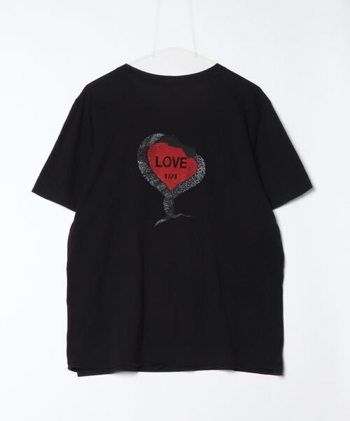 「SAINT LAURENT PARIS」 半袖Tシャツ L ブラック メンズ_画像2