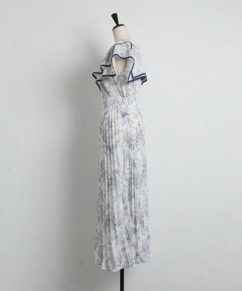 「tocco closet」 ノースリーブワンピース M ベージュ レディース_画像4