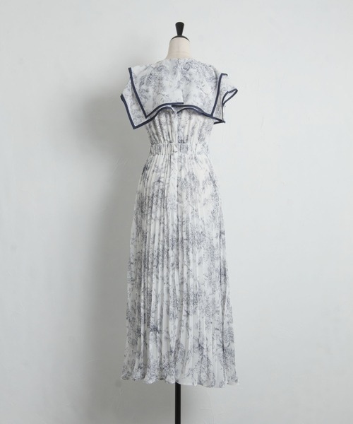 「tocco closet」 ノースリーブワンピース M ベージュ レディース_画像5