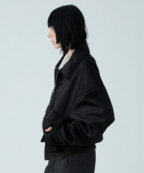 VELNUS ブルゾン アウター 「VELNUS」Cropped double-zip corduroy