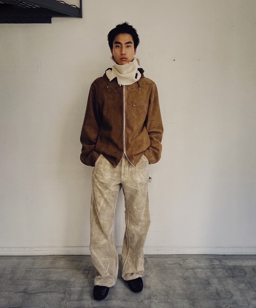 soe（ソーイ） スラックス Splashed Painter Trousers メンズ