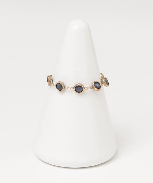 agete ゴールドリング アガット リング 指輪 ハーフエタニティ D0.06ct 10164111095