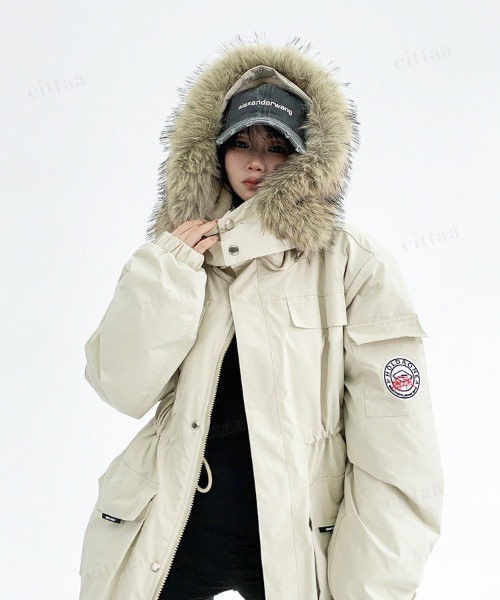 モッズコート　ファーコート Dalfwin（ダールフィン） モッズコート コート 韓国ファッション