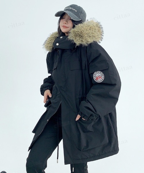 レア　早い者勝ち　韓国限定　　モッズダウン　コート　フードコート レア 早い者勝ち 韓国限定 モッズダウン コート フードコート ダウン