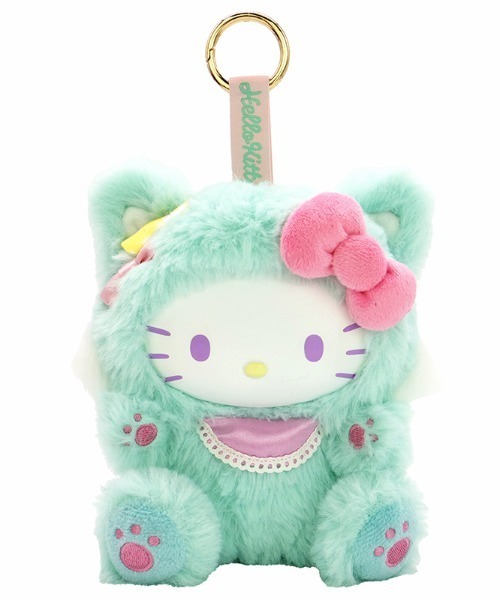 キーホルダー 残りわずか！ハローキティ ファインフェイスキャット MT