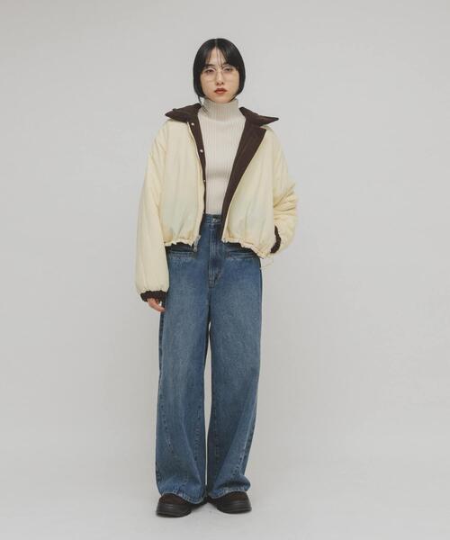 KBF リバーシブルパデッドジャケット KBF（ケービーエフ） コート アウター リバーシブルパデッドジャケット