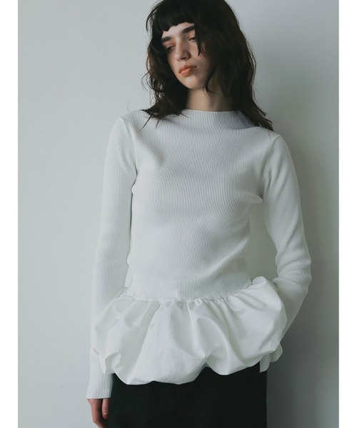 HER. ニット セーター バルーンドッキングニット レディース