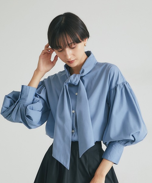 &. NOSTALGIA（ノスタルジア） ブラウス シャツ ボウタイブラウス