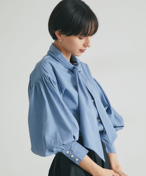 &. NOSTALGIA（ノスタルジア） ブラウス シャツ ボウタイブラウス