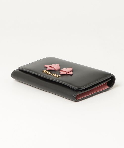 miu miu（ミュウミュウ） 財布 - ブラック レディース : ZOZOTOWN
