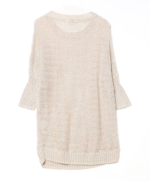 「Hermaphrodite」 長袖ニット - ベージュ レディース_画像2