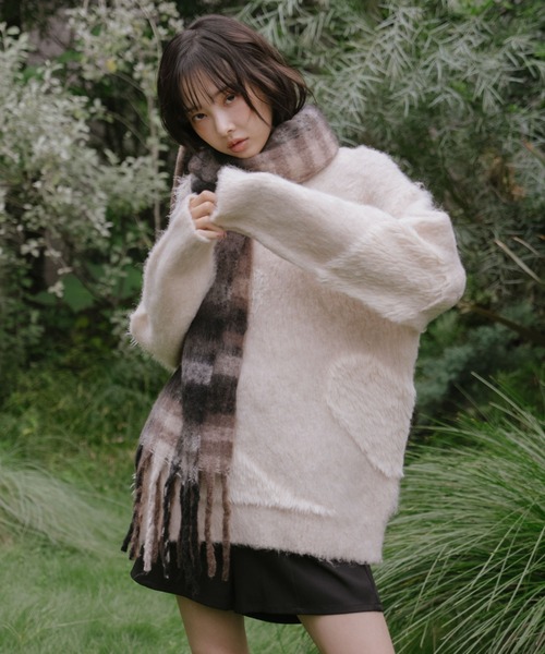 archives（アルシーヴ） ニット セーター ハートインターシャミドル