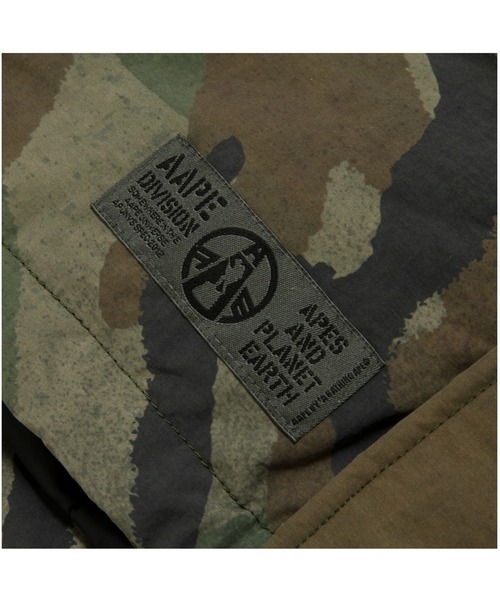 ダウンジャケット ダウン AAPE HOODIE DOWN JACKET メンズの画像