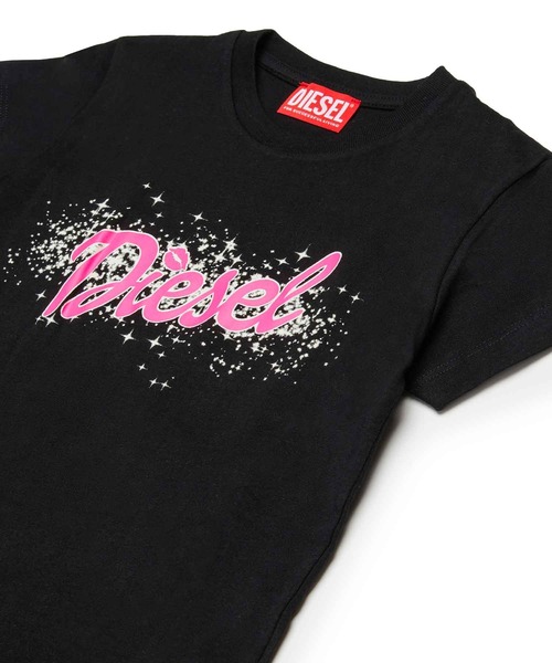 「DIESEL KIDS」 「KIDS」半袖Tシャツ 14Y ネイビー キッズ_画像4