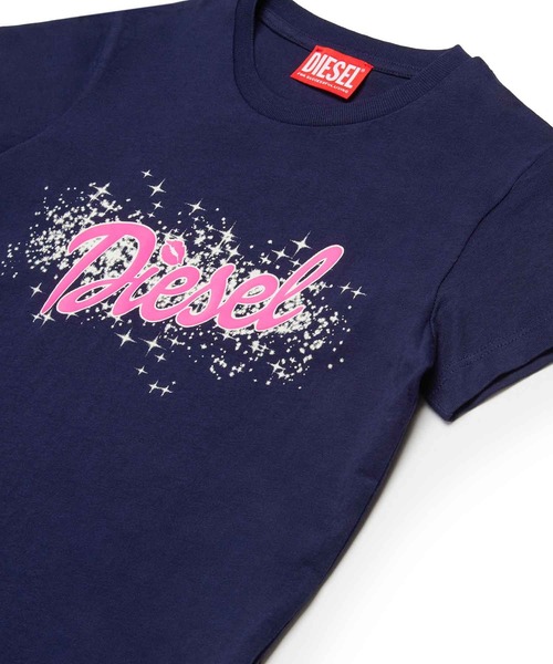 「DIESEL KIDS」 「KIDS」半袖Tシャツ 14Y ネイビー キッズ_画像8