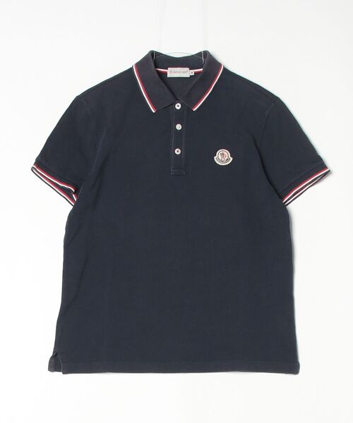 MONCLER（モンクレール） ワンポイント半袖ポロシャツ M ネイビー