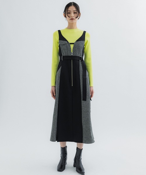 「UNITED TOKYO」 サロペットスカート 1 アイボリー レディース_画像5