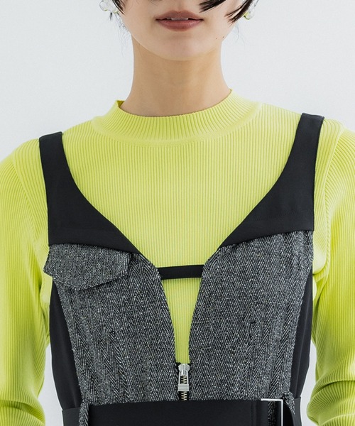 「UNITED TOKYO」 サロペットスカート 1 アイボリー レディース_画像6