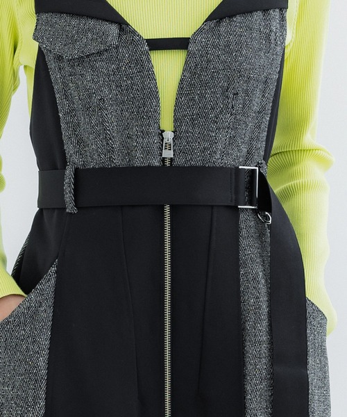 「UNITED TOKYO」 サロペットスカート 1 アイボリー レディース_画像7