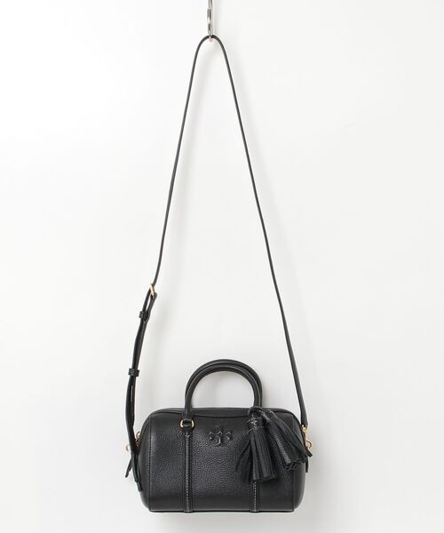 美品 TORYBURCH 2wayバッグ シボ革 ブラック 肩がけ　e649 TORY BURCH（トリーバーチ） 2WAYバッグ - ブラック レディース
