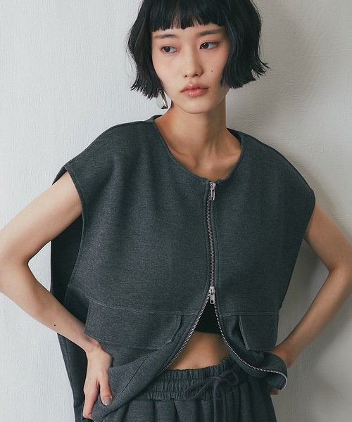 ANOTHER S」 ベスト FREE チャコールグレー レディース : ZOZOTOWN
