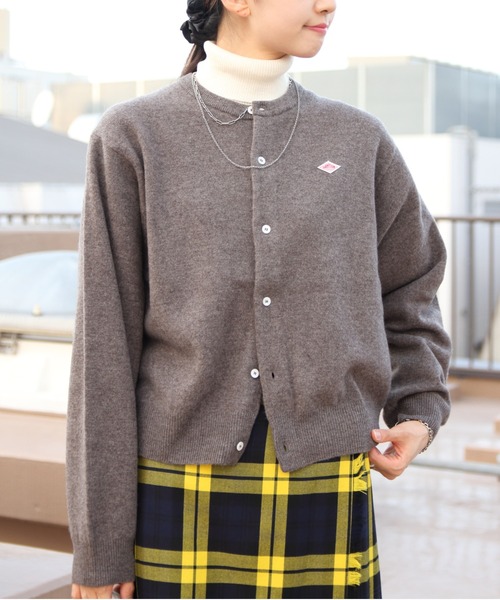 Danton（ダントン） ニットカーディガン 36 レッド レディース