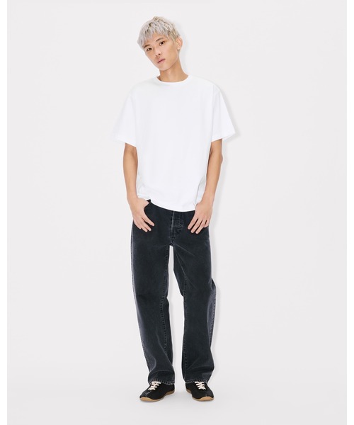 tシャツ 'Boke Flower 2.0' エンブロイダリー オーバーサイズ Tシャツ イン コットン メンズの画像