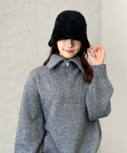 「Per sist ence」 帽子 FREE アイボリー レディース_画像3