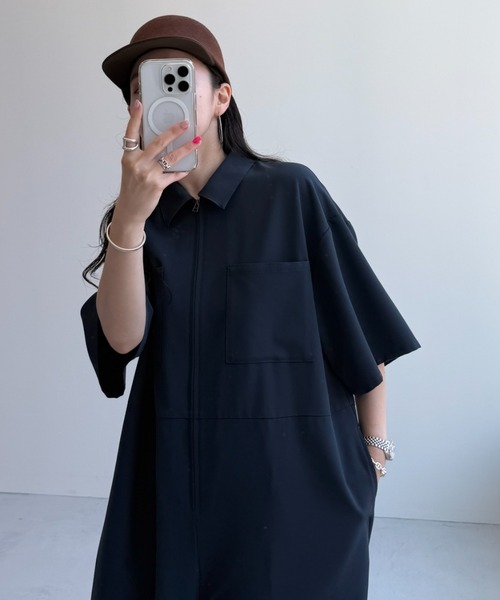 wee9s（ウィークス） オールインワン LONG ネイビー レディース